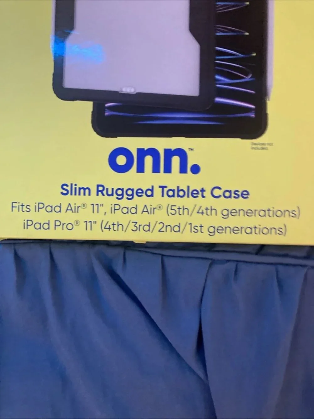 onn. 1042801 Slim Rugged Tablet Case for 11'' Screen iPad Pro and 10.9
